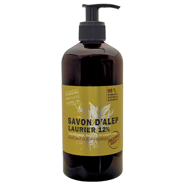 Savon d'Alep Liquide 12% Laurier Aleppo Soap - 500ml