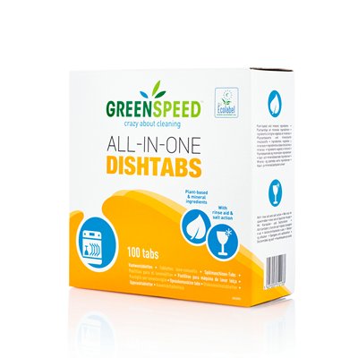 Tablettes de Lave-Vaisselles All in One Dishtabs - Greenspeed - 1,8KG