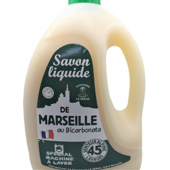Lessive Liquide de Marseille Fraîcheur Alpine Le Sérail - 3L pour 45 Lavages